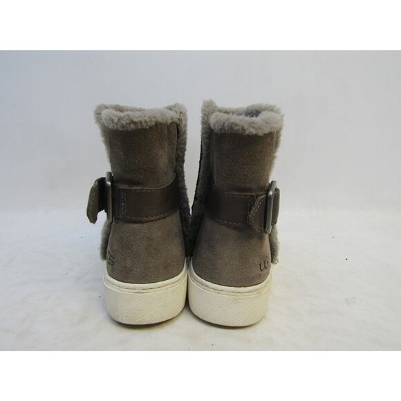UGG Womens Size 6 Gray Suede Buckle Winter Boots - Picture 7 of 11